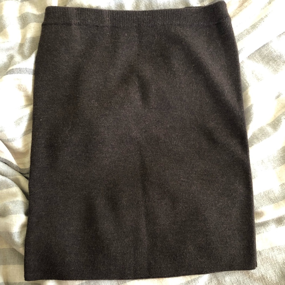 Club Monoco brown wool mini skirt XS